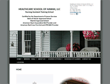 Tablet Screenshot of healthcareschoolofhawaii.com
